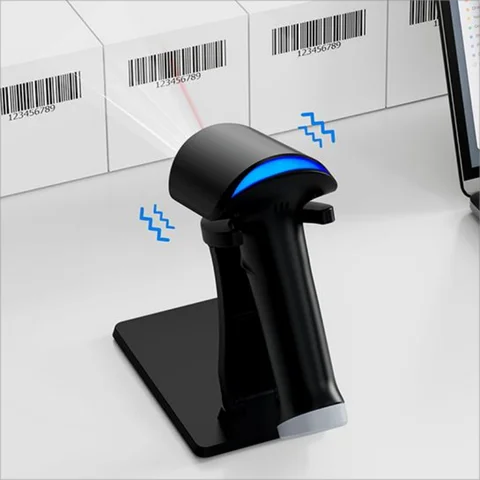 Buy Long Range 2d Wireless Barcode Scanner 2.4g Cordless Qr Code Reader ...