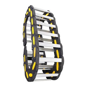 lubrication aluminium nylon cable chain for long travel distance