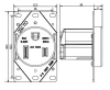 Lumex 1254 US Electrical Receptacles 50A 250V 6-50R Flush Mount receptacle with AC USA Plug for Home Use Single Phase Standard