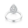 Luxury Jewelry 925 Sterling Silver Ring Out Pear Cut Moissanite Ring High Quality Trendy for Engagement Wedding VVS Ice 7*11mm