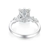Luxury Jewelry Diamond Ring Out Emerald Cut Rectangle Moissanite Ring 925 Sterling Silver 7*9mm VVS Ice High Quality CLASSIC