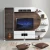 Import luxury led wall mounted wooden living room tv stand furniture from China