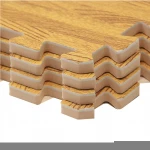 Machine Made  Eva Foam Soft Eva Floor Puzzle play mat Wood grain Baby Puzzle Mat