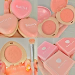 MAFFICK Heart Shape Natural Contouring Face Cheek Pink Peach Blusher Powder Makeup Blush