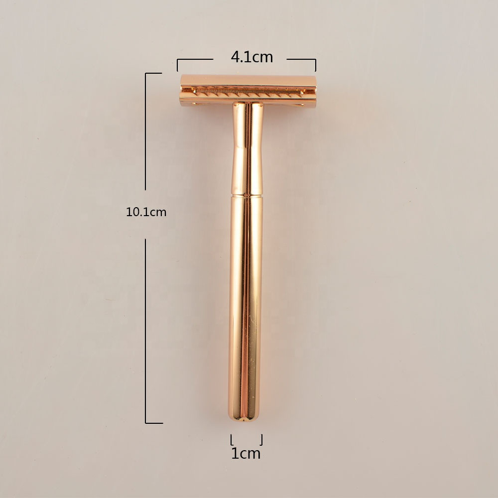 Buy Mans Delicacy Thin Classic Retro Rose Gold Metal Straight Brass ...