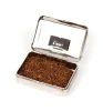 manual tabacco box metal mini tobacco case silver