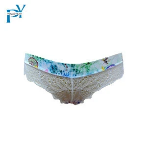 Manufactory Fashion Transparent Lace  Panties Sexy Women Thong Underwear