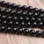 Import Manufacture natural black obsidian crystal loose beads for DIY from China