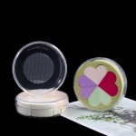 Manufacturer Luxury Clear Cylinder Makeup Sponge Container Plastic Box Crystal Puff Box Packaging Travel Powder Puff Case