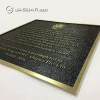 Manufacturer supply decorative metal plaques custom bronze plaques