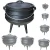 Import Manufacturer supply HIgh quality three legs cast iron potjie pot for North Africa from China