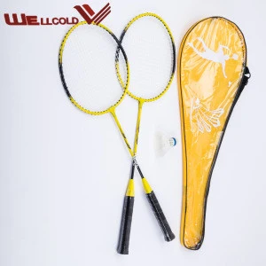 Manufacturer wellcold badminton rackets grip light weight,professional badminton racket set