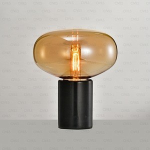 marble table lamp, glass table lamp