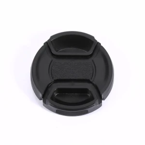 MASSA 77mm black plastic digital camera Middle pinch Tapa del objetivo de la camara lens cover cap
