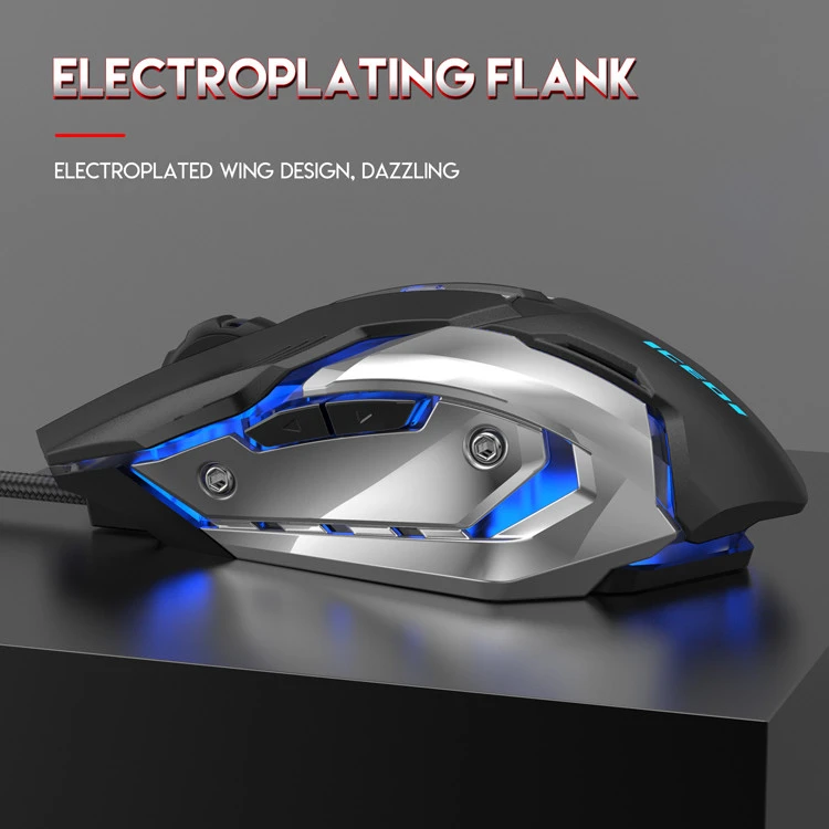 MD-101 New High Quality Optical Adjustable DPI LED Backlight USB Wired Gaming Computer Mouse