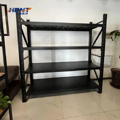 Medium Duty 4-Layer Boltless Steel Storage shelves Industrial for Warehouse Stacking Rack