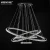 Import MEEROSEE 4-Ring Light Hanging Crystal Ring Chandelier Circle LED Light MD8825-4R from China