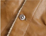 Mens  Bomber  Leather Jacket Sheepskin Military  Biker Style Leather casual Racer Jacket