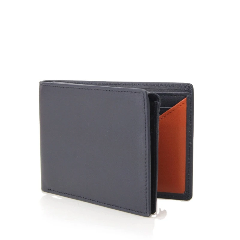 Mens Wallet Customized Genuine Leather RFID Credit Card Holder Multiple Wallet Coin Pocket Purse for Men