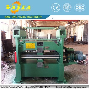 Metal sheet straightening machine from cut to length production line