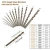 Import Metric M35 Cobalt Steel Extremely Heat Resistant Twist Drill Bits with Straight Shank Set of 13pcs to Cut Through Hard Metals Su from China