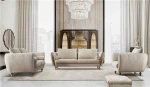 Milano foshan factory modern design home living room fabric couch sofa with metal leg