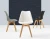 Import milano nordic furniture modern restaurant chair sillas wood leg tulip dining chair from China