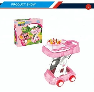 Mini cake trolley pretend play toys for kids