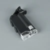 Mini Pocket microscopeLED Portable Microscope 60-100X Clamping On Mobilephone