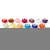 Import Mixed Color Crystal Faceted Large Hole European Charms Beads fit Bracelet Jewelry Making from China