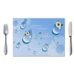 Modern 3D printing dining table mat waterproof disc pads bowl pad coasters table cloth