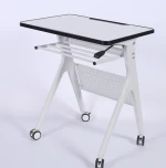 Modern Classroom Furniture Student Folding Pulley Training Desk