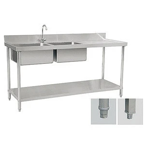 Modern Desgin commercial cheap double drainer stainless steel kitchen sink