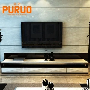 Modern living room furniture design stainless steel TV stand cabinet