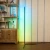Modern Minimalist LED Corner Floor Lamp with Remote Control RGB Color Changing Standing lamp Soft Lighting Home Minimalism Warm
