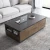 Import Modern Walnut Color Square Coffee Table With Chair from China