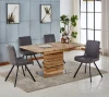 Modern Wood Dining Set / Luxury Dinning Table Set Dining Room Furniture And Chair Set / Wooden Dining Table And Chairs