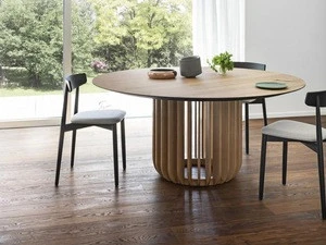 Modern wood Industrial  round living room bedroom dining table coffee Table