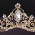 Import Morili Crystal Bridal Hair Jewelry Tiara and Crown Wedding Hair Accessories Big Top Crystal Fashion for Women Queen Gold MTB6 from China
