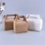 Import Muffin cake box White brown Cardboard box handle Wedding Party Dessert cake food Paper Packaging Box Festival from China