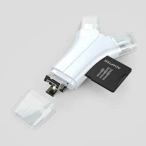 Multi Micro OTG 4 in 1 USB Type-C  TF/SD Universal Micro USB Card Reader for Phone & PC Tablets