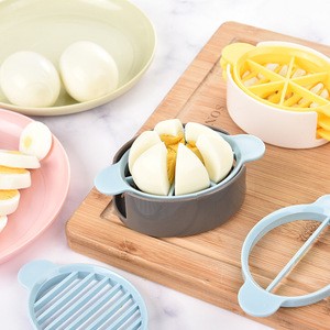 Multifunctional kitchen accessories plastic egg slicer egg cutter