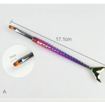 Nail gel brush  mermaid shaped nail brush for nail gel