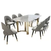 Nano White 6, 8, 10 Seater Rectangled Marble Top Dining Table