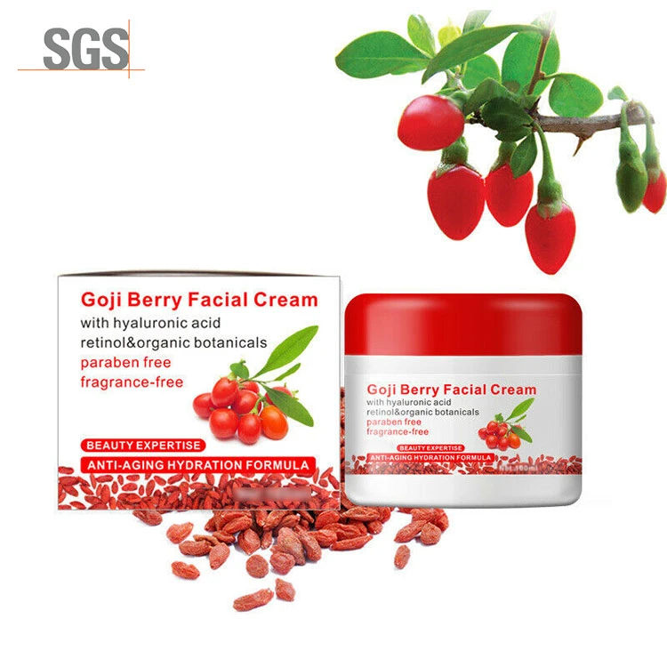 Natural Organic Ingredients Moisturizing Anti-Wrinkle Goji Berry Facial Cream For Woman