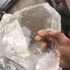 Natural Rough Crystal Quartz Plate Mineral Raw Crystal White Clear Selenite Gypsum Slab Slice Stones