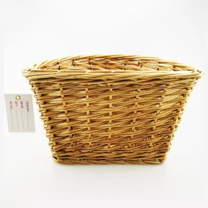 Nature Color Small Rattan Basket BMX Kid Children Bicycle Wicker Bread Basket Bike Hand Made Rattan Basket For Kid Bicycle