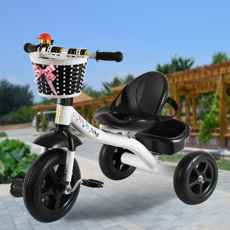 New 2-in-1 childrens tricycle front basket wholesale cheap 3-7 years old childrens tricycle