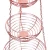 Import New Arrival 3 Tier Rose Gold Finish Metal Wire Mesh Hanging Fruit Basket from China