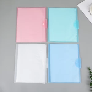 New arrival a4 clear book file office stationery filing system and set up a4 size refillable pp file clear book
